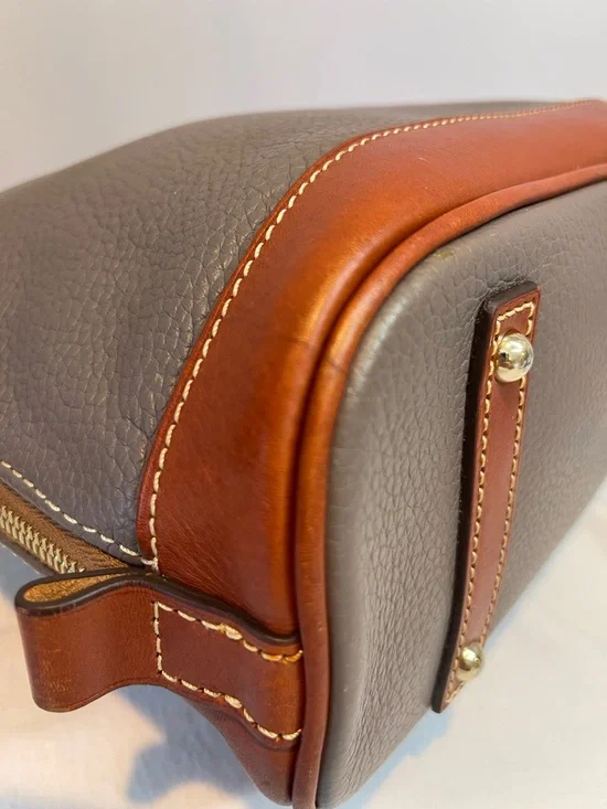 Dooney & Bourke Pebble Grain Zip Zip Satchel Grey - Picture 8 of 13